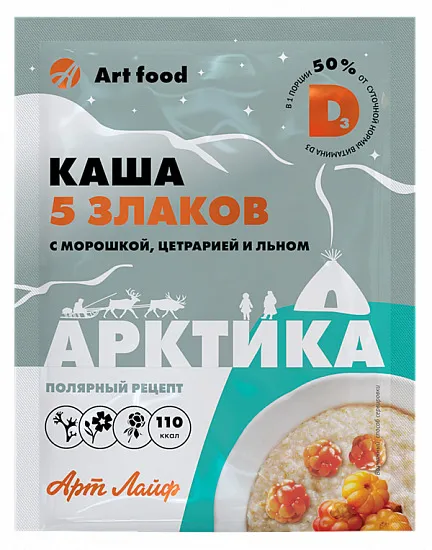Каша 5 злаков Арктика с морошкой ART FOOD