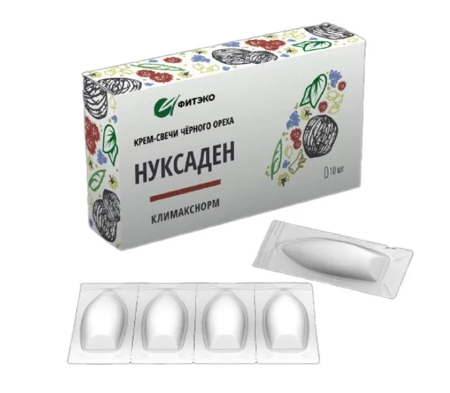 Крем-свечи на Черном Орехе "Нуксаден КлимаксНорм"