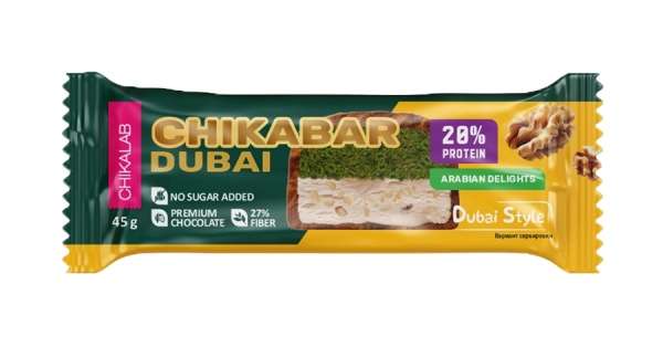 Протеиновые батончики CHIKABAR DUBAI  "Грецкий орех"
